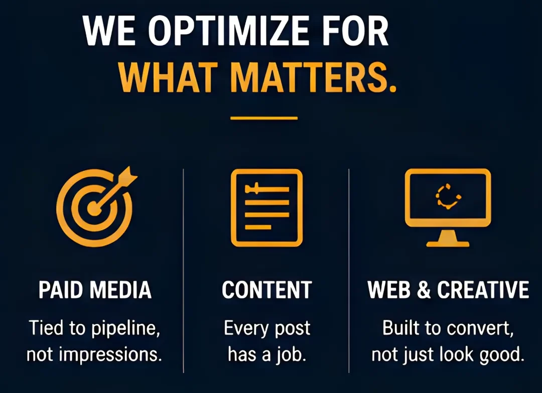 Marketing illustration showing vanity metrics like reach, followers, and engagement versus real business revenue.